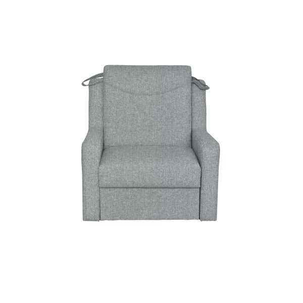 Fotoliu extensibil Dalia, cu lada, gri, 1C