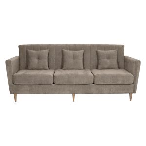 Canapea fixa Andy 3 locuri, maro