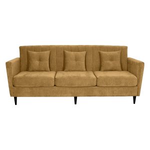 Canapea fixa Andy 3 locuri, galben