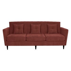 Canapea fixa Andy 3 locuri, grena