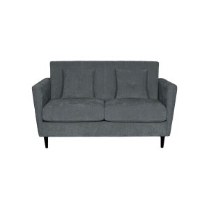 Canapea fixa Andy 2 locuri, gri inchis