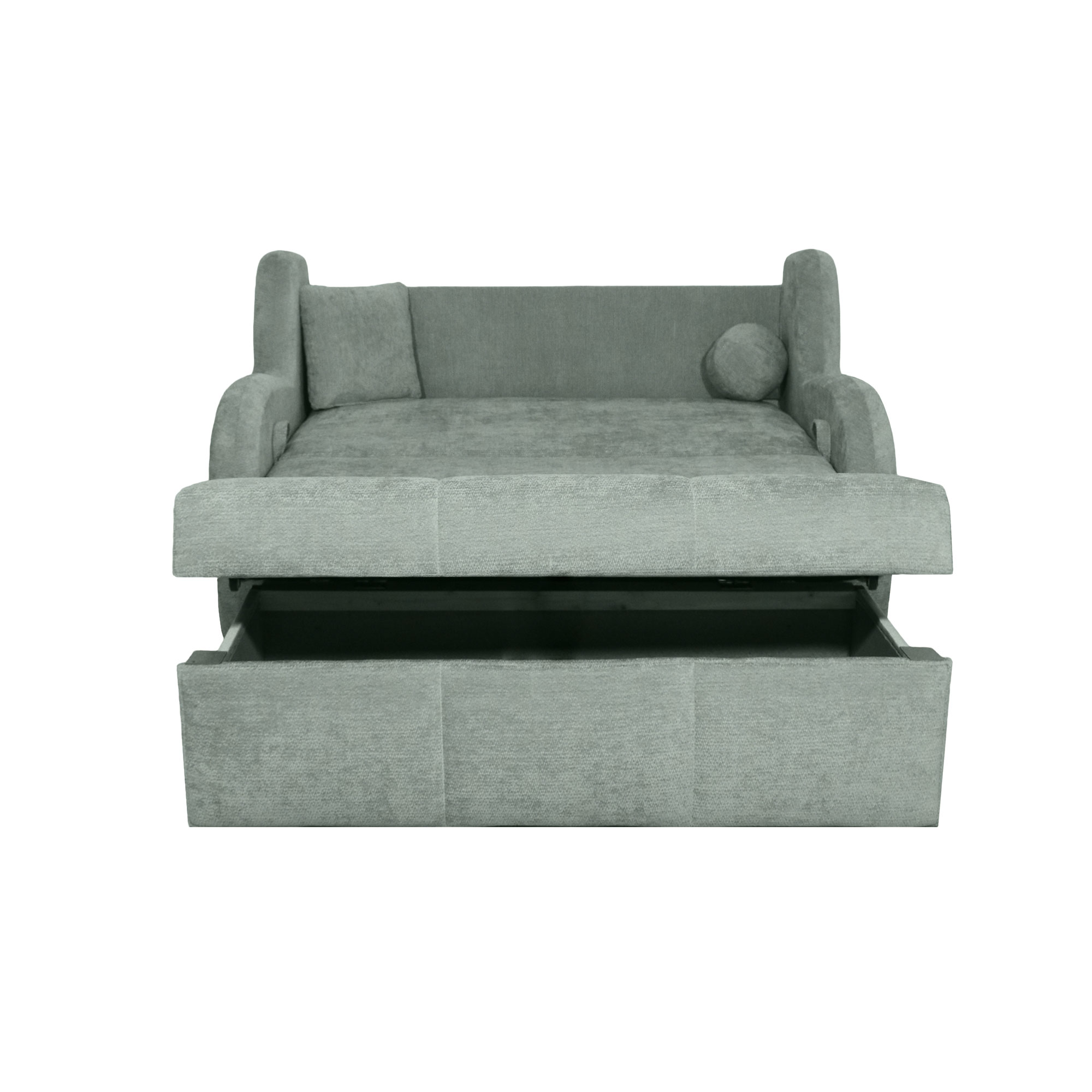 Canapea extensibila Siena gri deschis - imagine 4